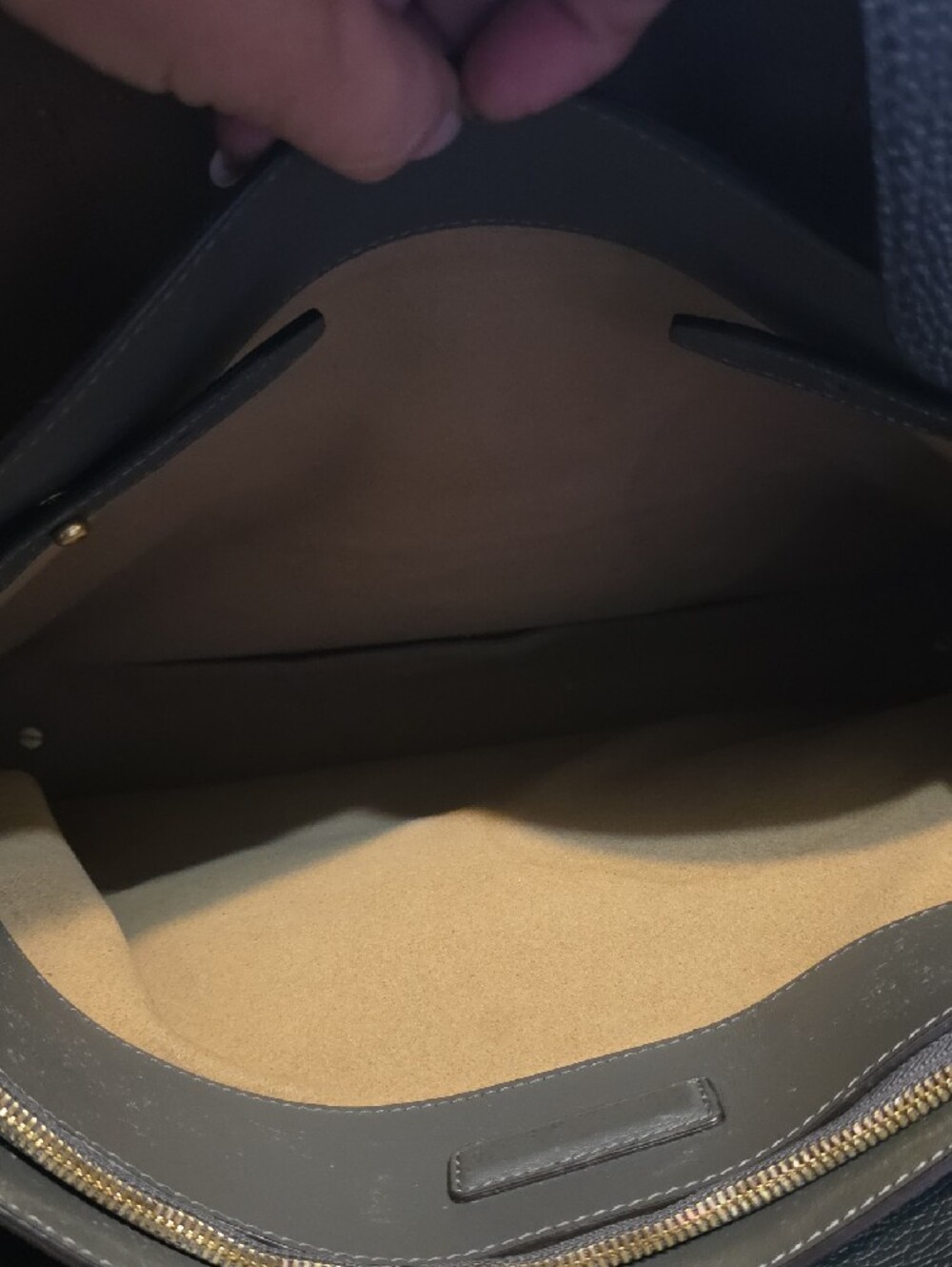 MCM Black Pebbled Leather Tote with Gold Accent - Picture 9 of 11